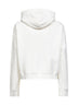 Felpa con cappuccio Mindy in cotone bianco<BR/>