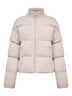 Piumino Mya in maglia di lana a trecce beige