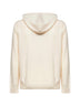 Felpa con zip e cappuccio Notting in lambswool avorio