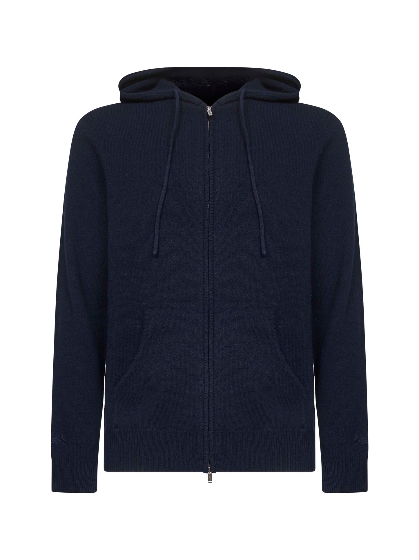 Blue lambswool Notting zip-up hoodie