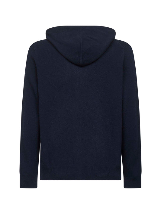 Blue lambswool Notting zip-up hoodie
