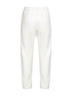 Pantaloni jogger Odalys in pile di cotone bianco