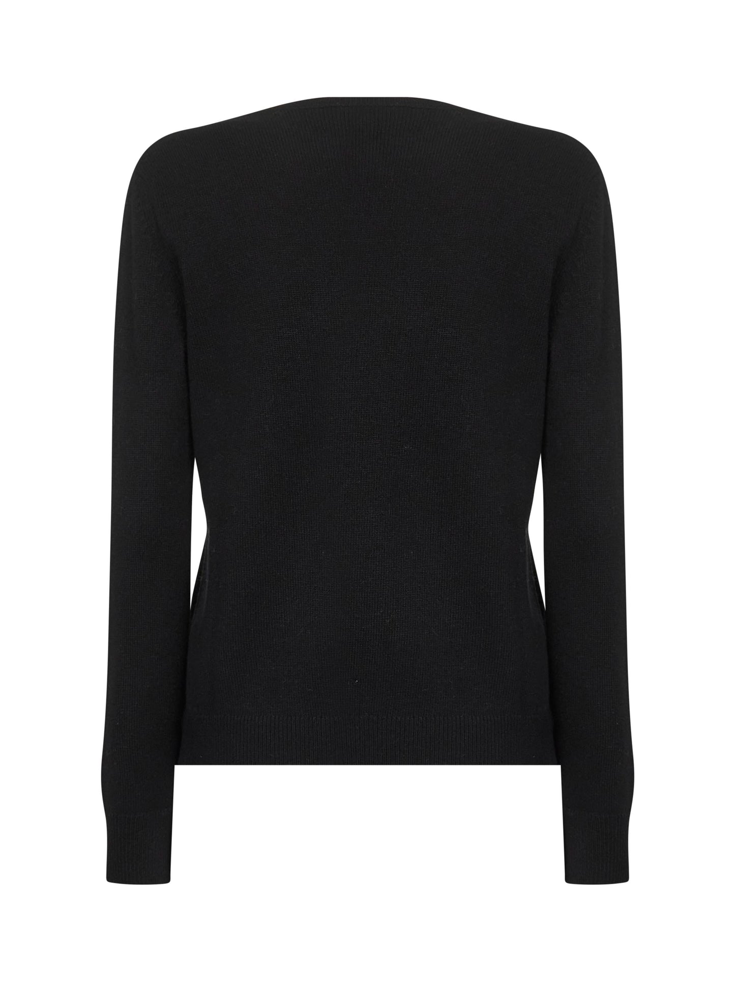 Maglione New Queen in misto lana jacquard nera