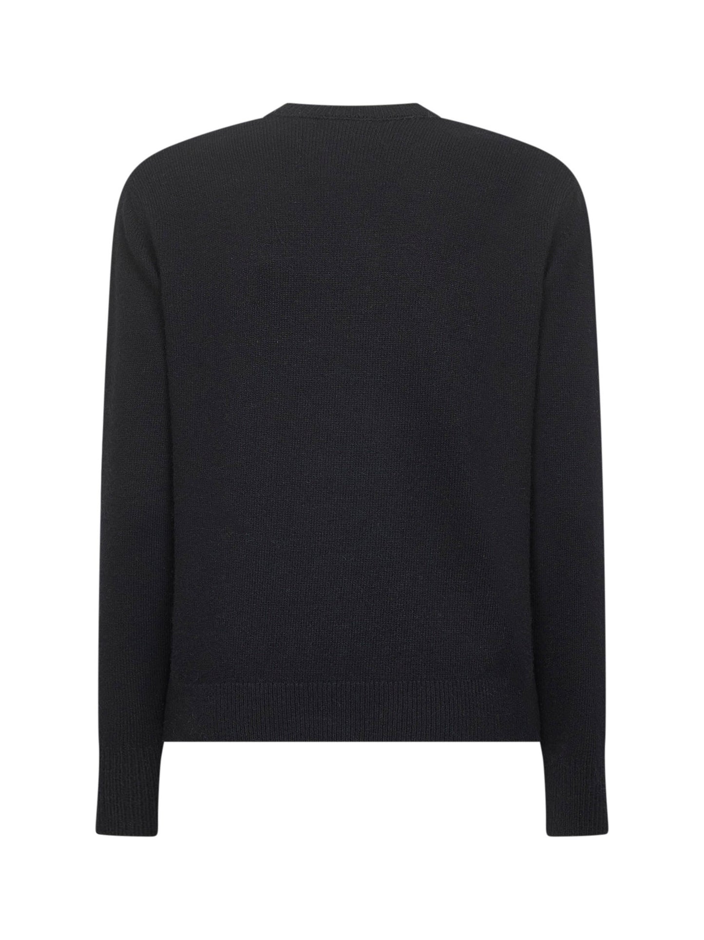 Maglione New Queen in misto lana jacquard nera
