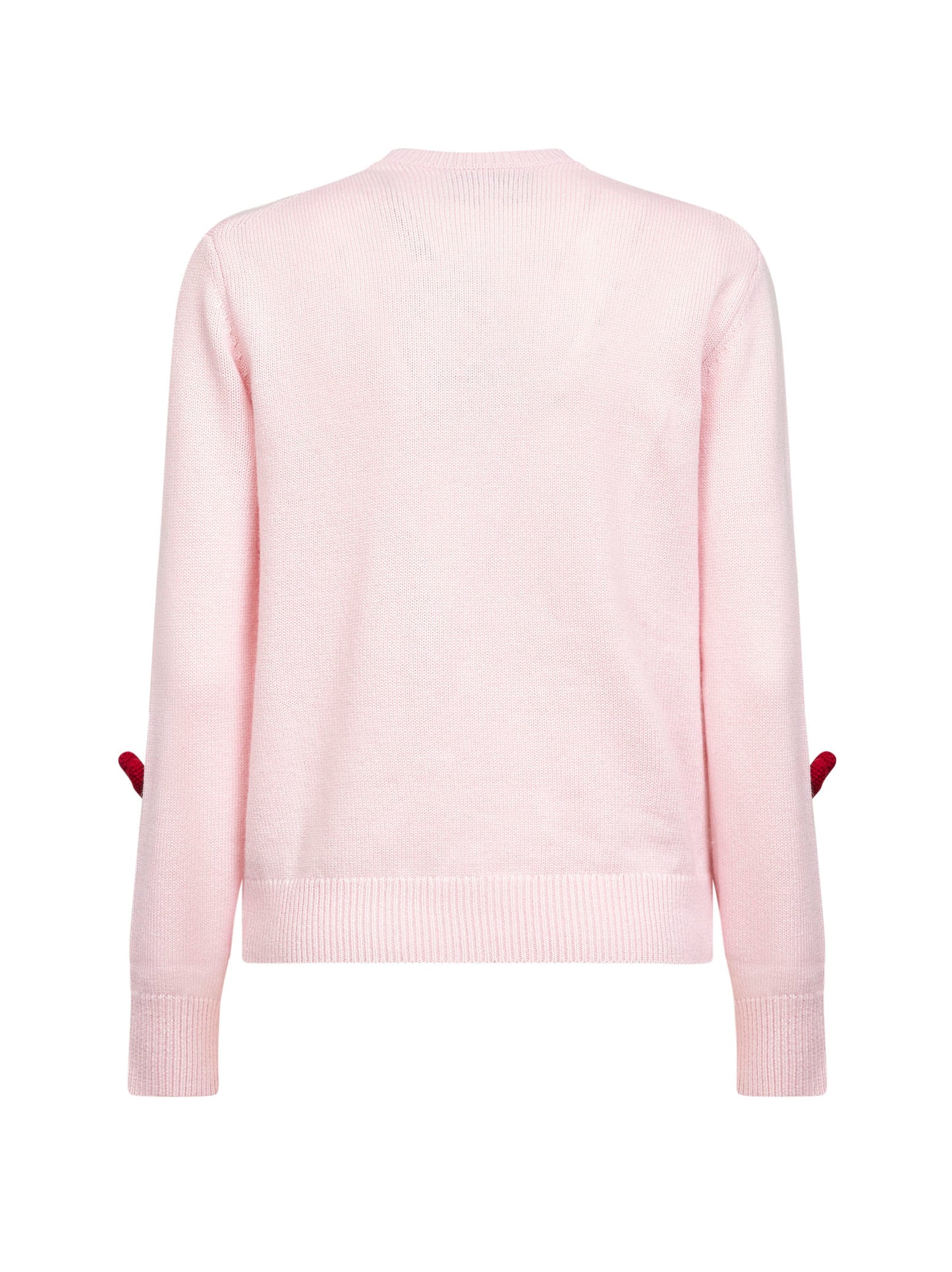Pink wool blend New Queen embroidered sweater