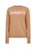 Maglione New Queen in misto lana jacquard marrone