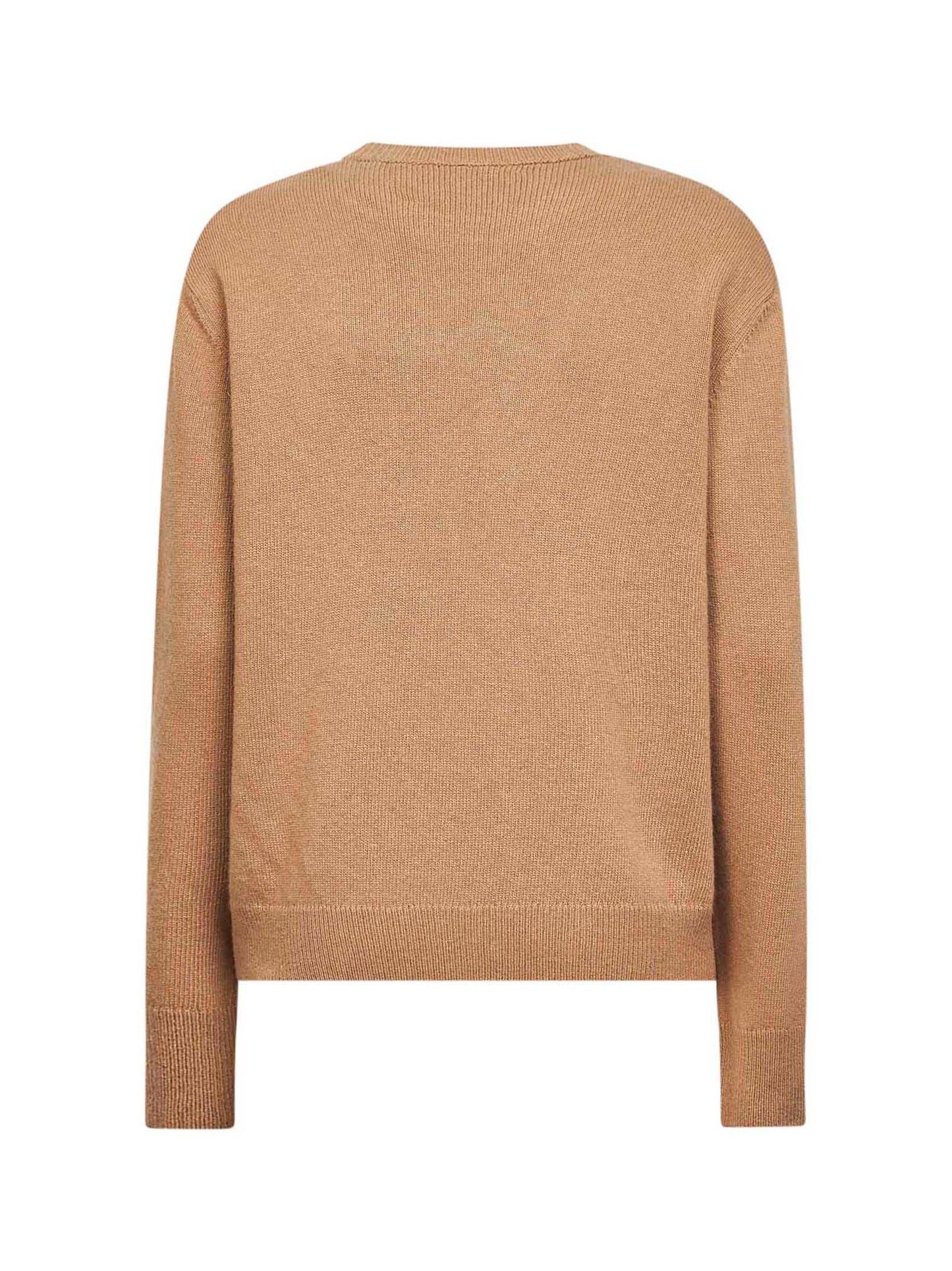 Maglione New Queen in misto lana jacquard marrone