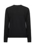 Maglione New Queen in misto lana jacquard nera