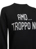 Maglione New Queen in misto lana jacquard nera
