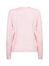 Maglione New Queen ricamato in misto lana rosa