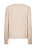 Maglione New Queen beige con cartolina jacquard