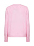 Maglione New Queen rosa con cartolina jacquard