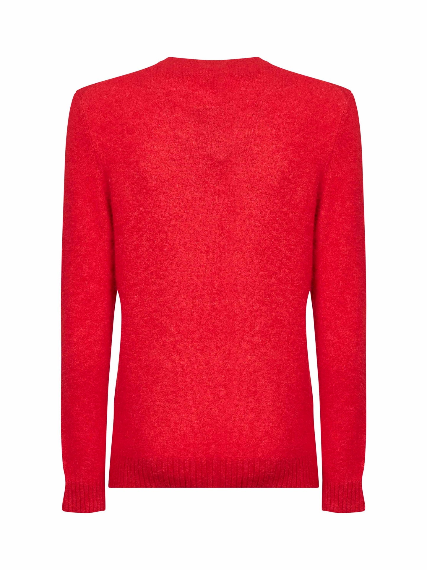 Red stretch alpaca knit Regent sweater