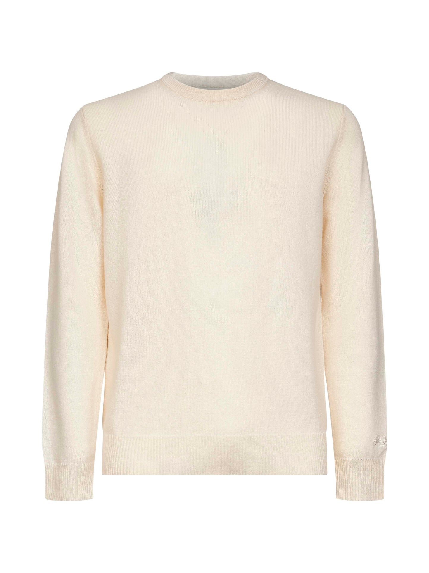 Off-white lambswool Regent sweater<BR/>