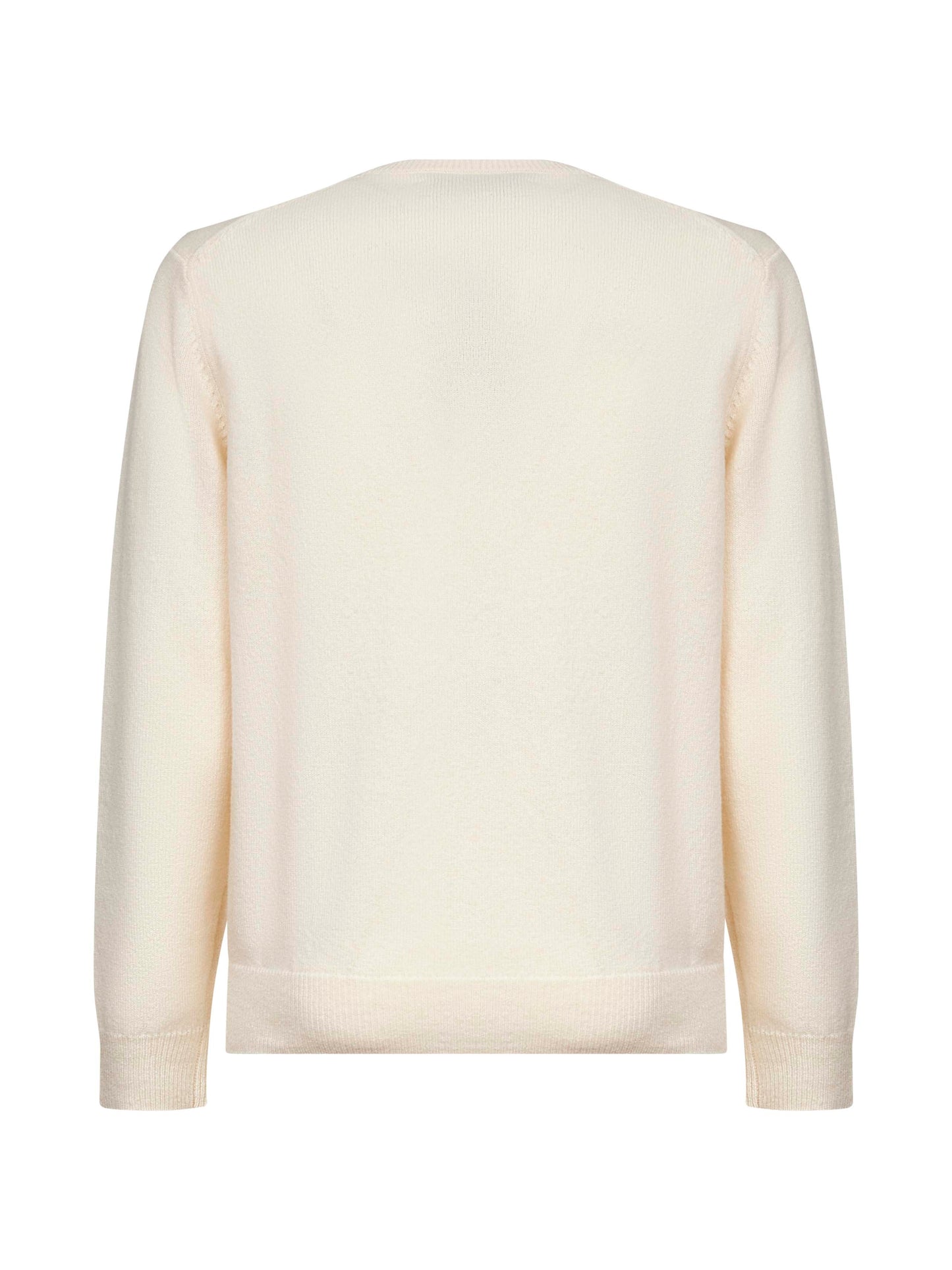 Off-white lambswool Regent sweater<BR/>