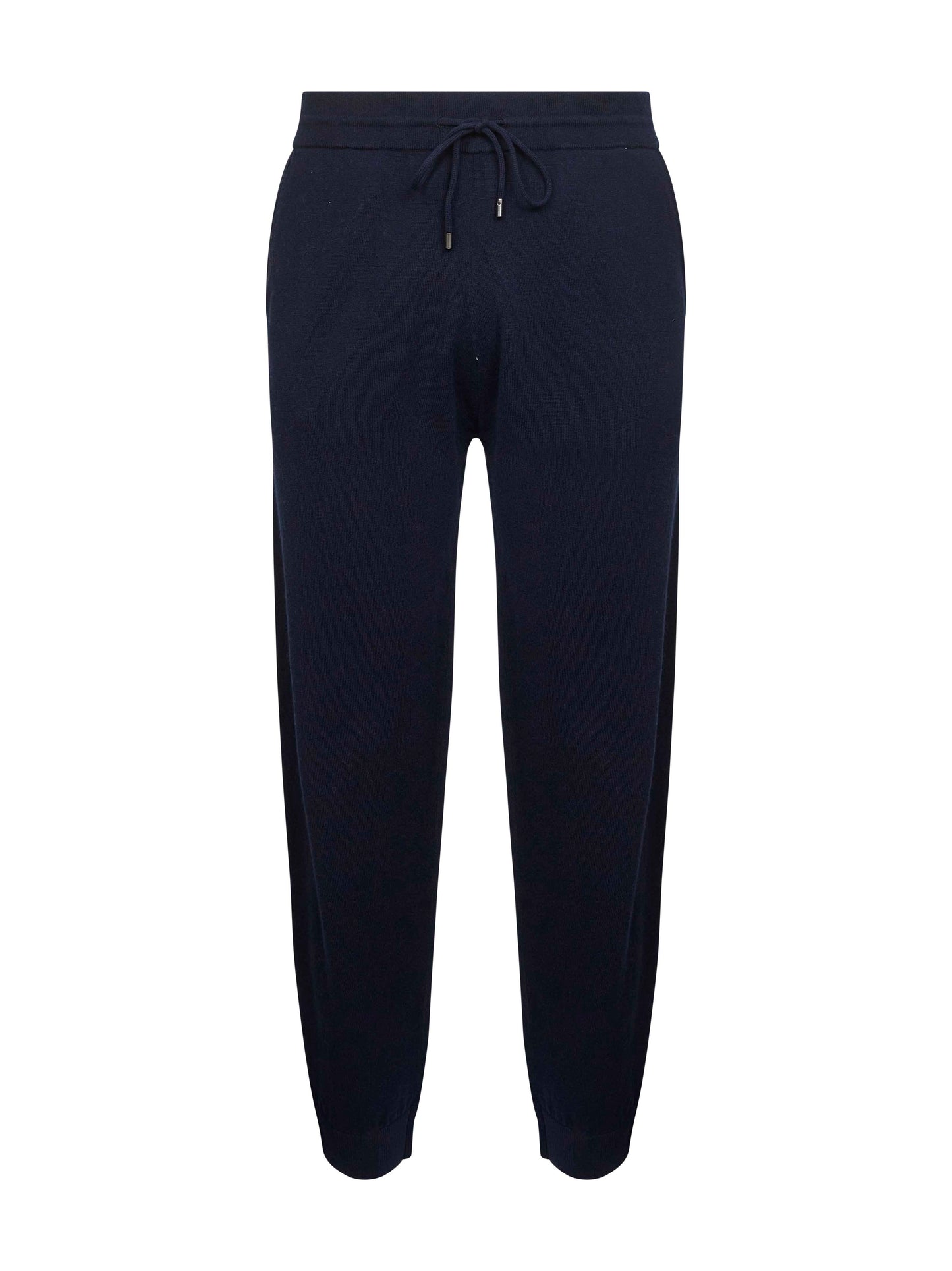 Blue wool knit Trafalgar jogging trousers