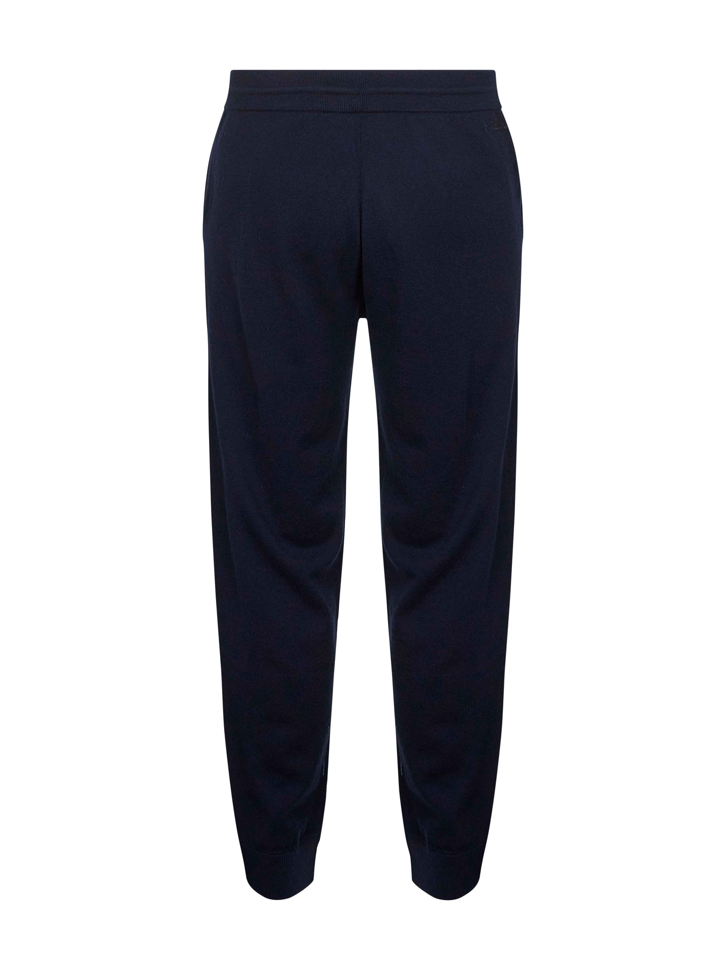 Blue wool knit Trafalgar jogging trousers