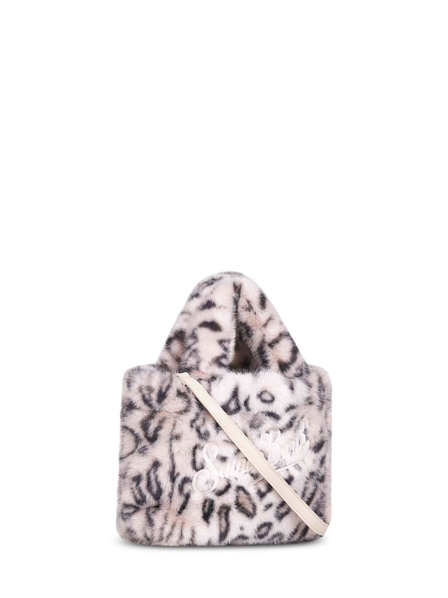 Leopard Vanity Mini Soft Fur handbag
