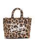 Borsa a mano Vanity Mini Felt leopardata