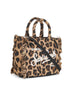 Borsa a mano Vanity Mini Felt leopardata