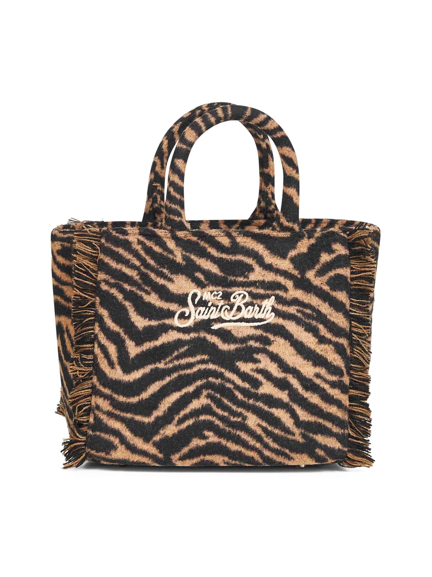 Borsa a mano Vanity Mini Felt zebrata