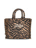 Borsa a mano Vanity Mini Felt zebrata