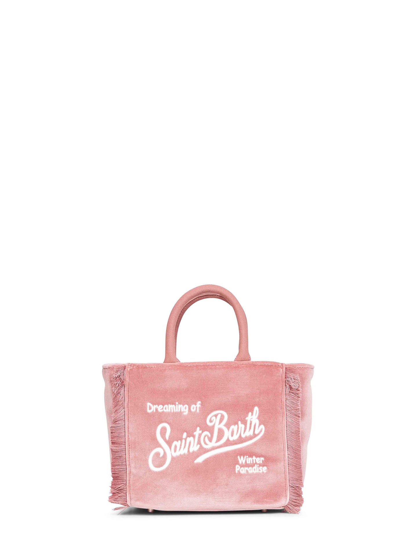 Pink Vanity Mini Velvet handbag