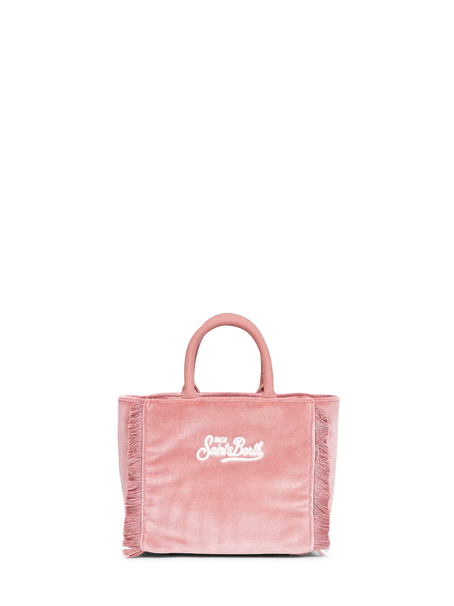 Pink Vanity Mini Velvet handbag