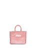 Pink Vanity Mini Velvet handbag