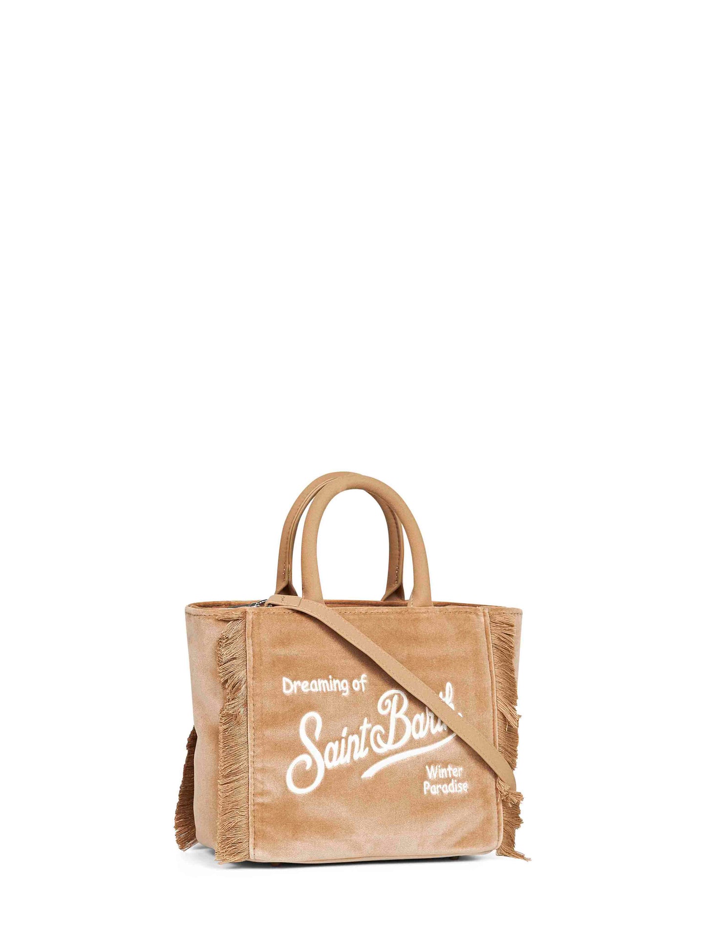 Borsa a mano Vanity Mini Velvet beige