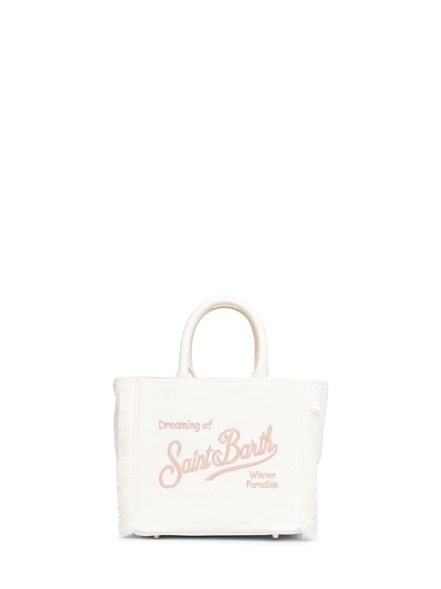 White Vanity Mini Velvet handbag