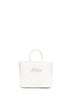White Vanity Mini Velvet handbag