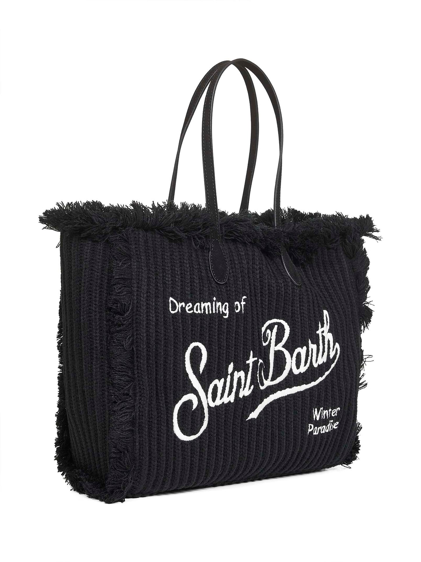 Borsa a mano Vanity Wool Rib nera