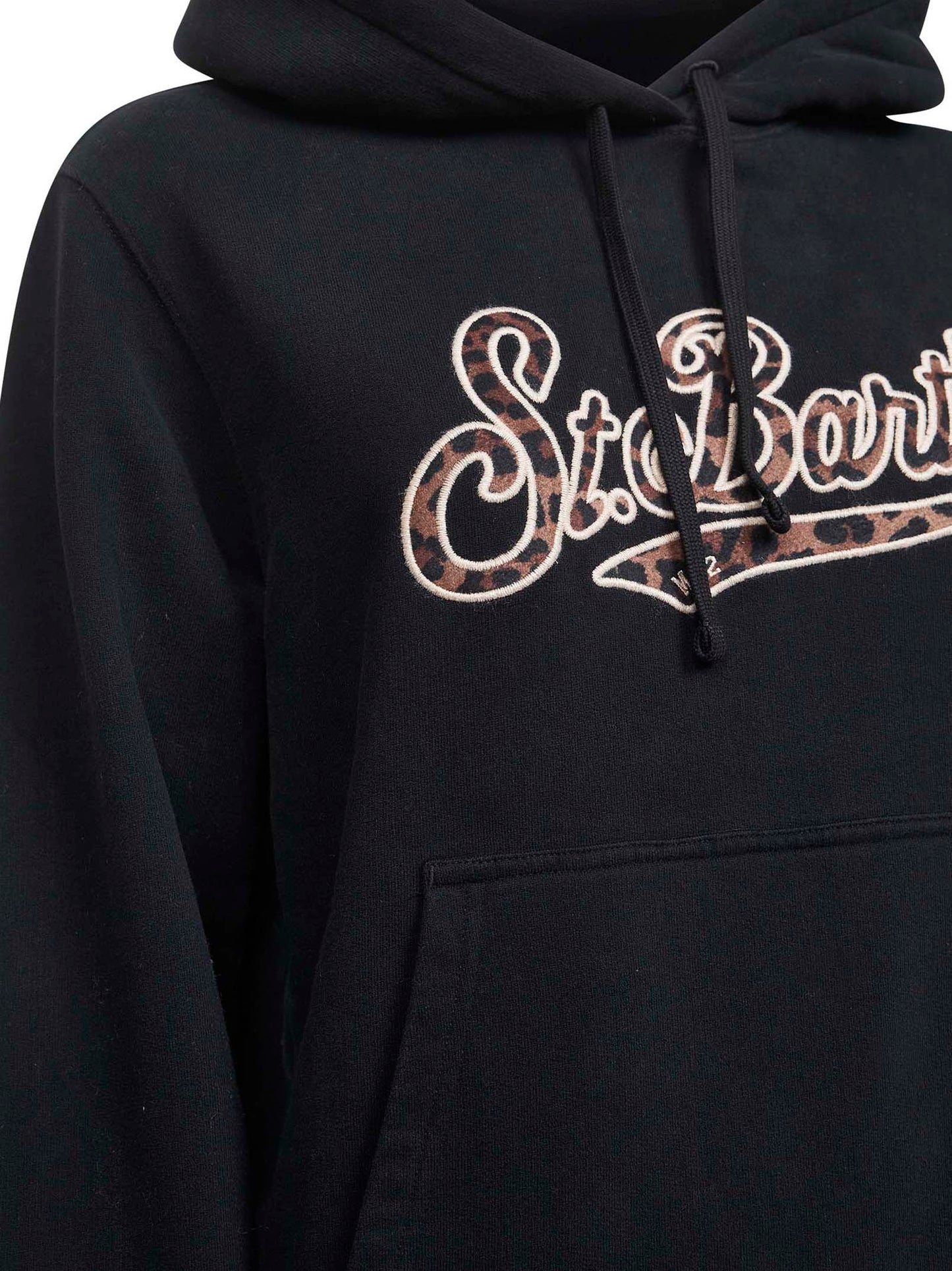 Felpa con cappuccio Virginia blu con lettering logo