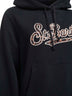 Felpa con cappuccio Virginia blu con lettering logo