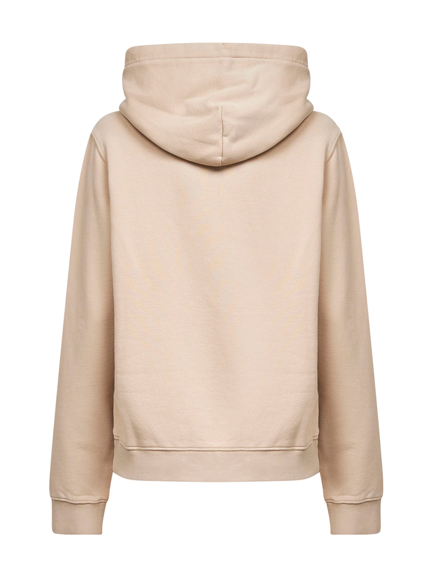 Felpa con cappuccio Virginia beige con lettering logo