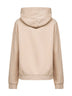 Felpa con cappuccio Virginia beige con lettering logo