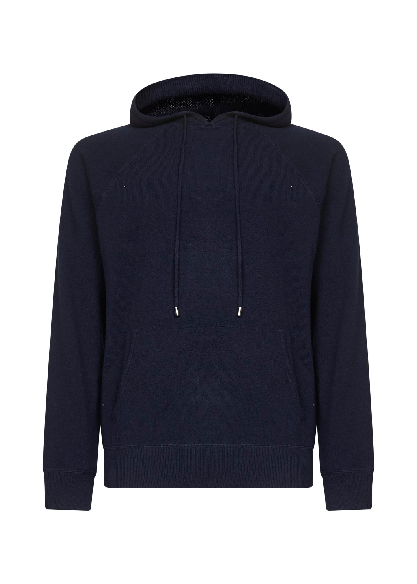 Felpa con cappuccio Willbur in maglia di lana blu