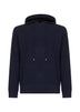 Felpa con cappuccio Willbur in maglia di lana blu