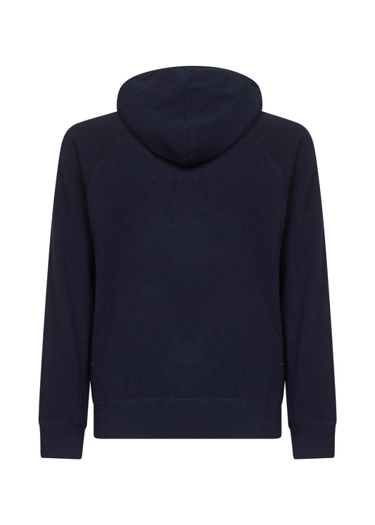 Blue wool knit Willbur hoodie