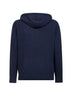 Felpa con cappuccio Wood in maglia di misto lana blu