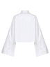 White cotton deconstructed shirt