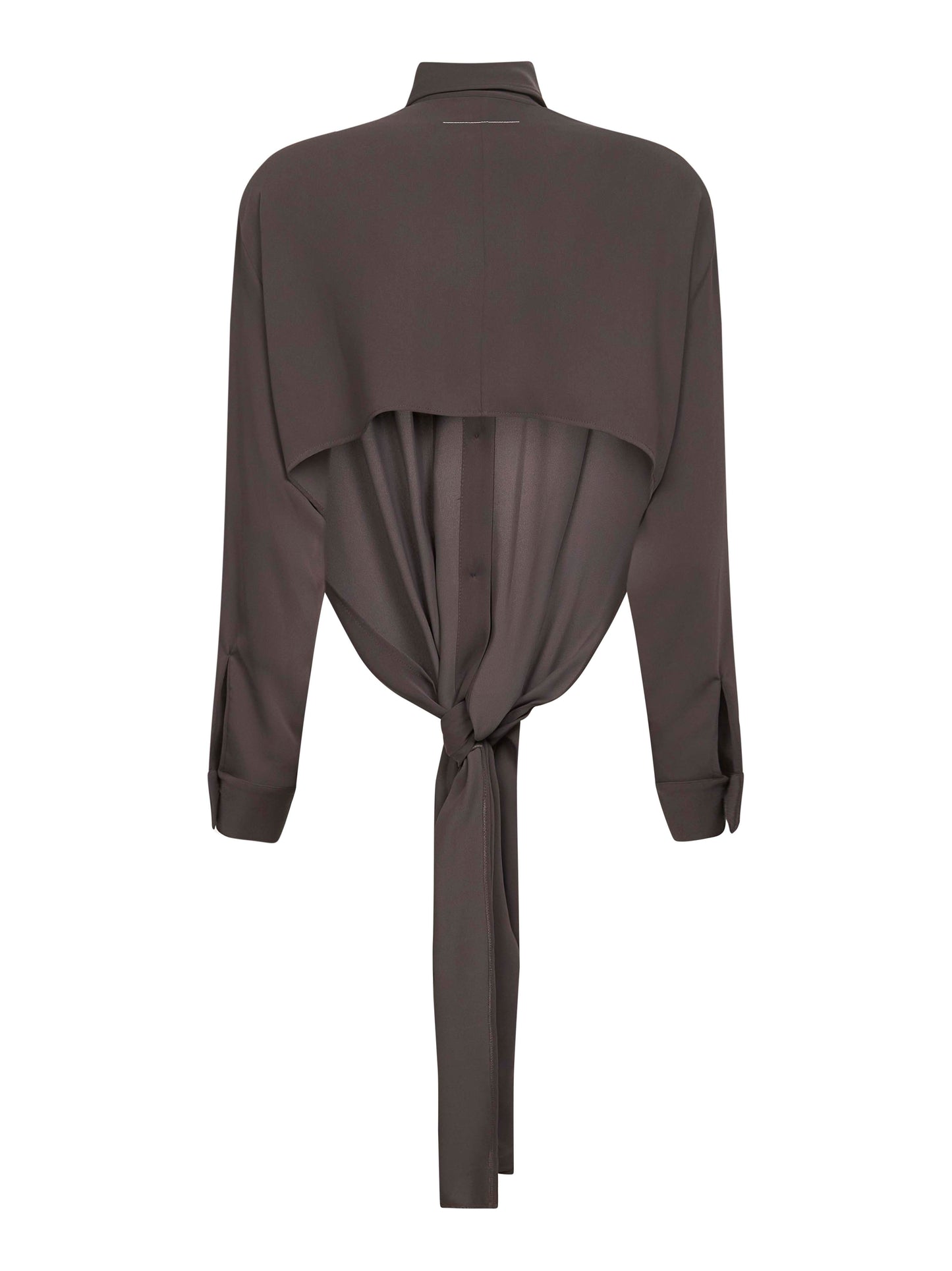 Brown dual-wear shirt