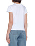 White cotton jersey T-shirt