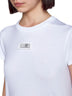 White cotton jersey T-shirt