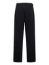 Black jersey five-pocket trousers