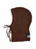 Brown wool blend balaclava