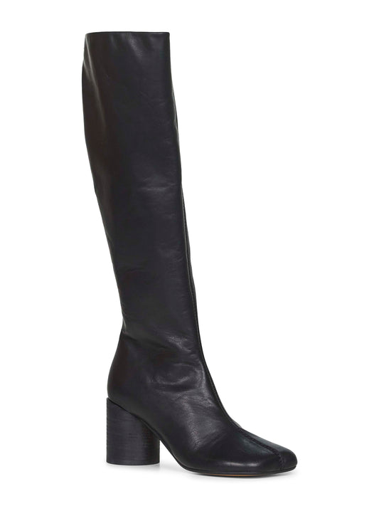 Black leather Anatomic Stitch boots