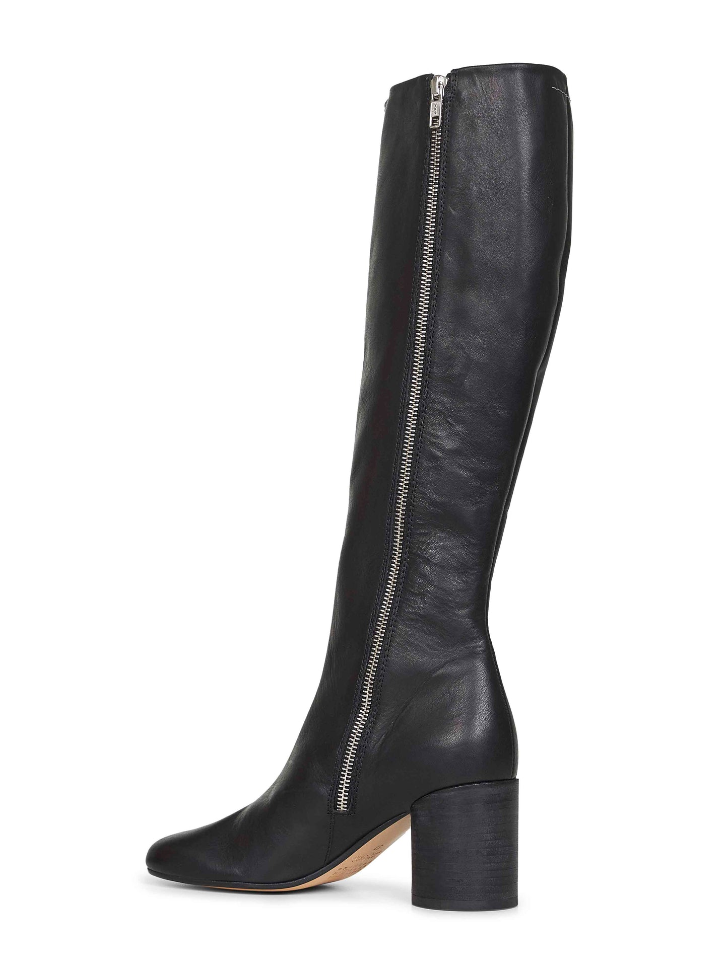 Black leather Anatomic Stitch boots