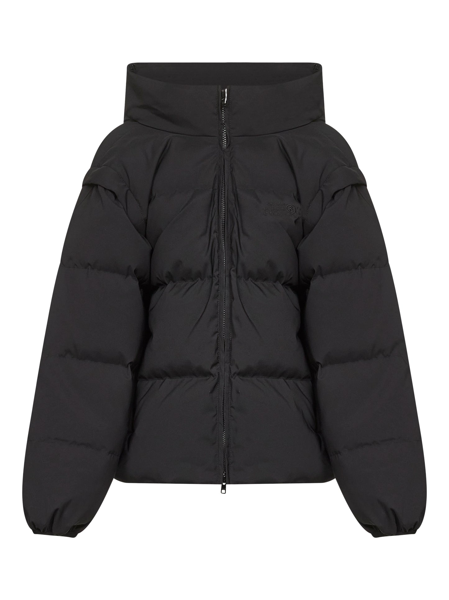 Black convertible padded jacket